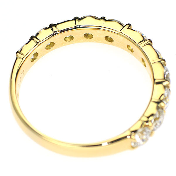 K18YG ダイヤモンド リング 2.20ct ハーフエタニティ