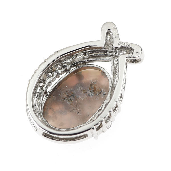 Pt900 オパール ダイヤモンド ペンダントトップ 2.54ct D0.21ct