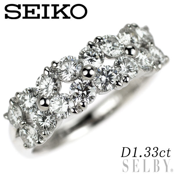 セイコー Pt900 ダイヤモンド リング 1.33ct