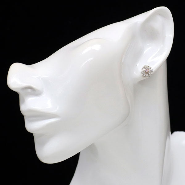 Pt900 天然ピンクダイヤ ダイヤモンド ピアス 0.141ct LPP Sl2 / l1 D0.54ct