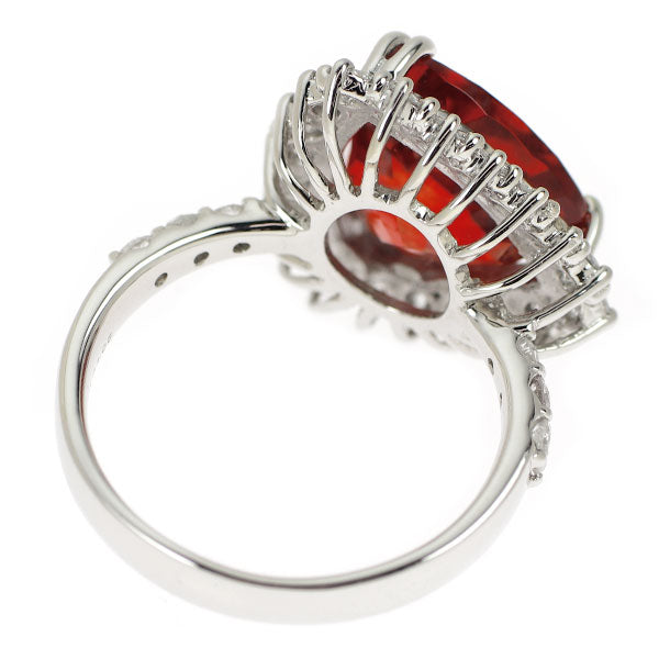 Pt950 アンデシン ダイヤモンド リング 5.02ct D1.05ct