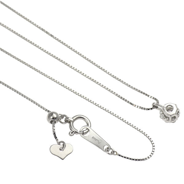 Pt 天然ピンクダイヤモンド ペンダントネックレス 0.03ct D0.05ct