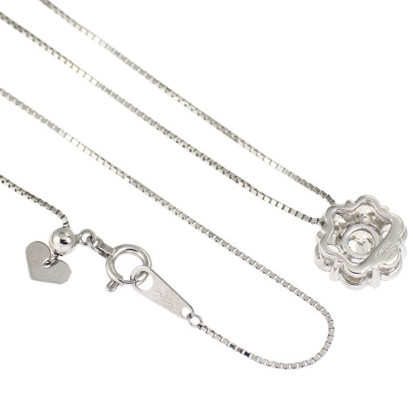 Pt900/ Pt850 ダイヤモンド ペンダントネックレス 1.00ct フラワー