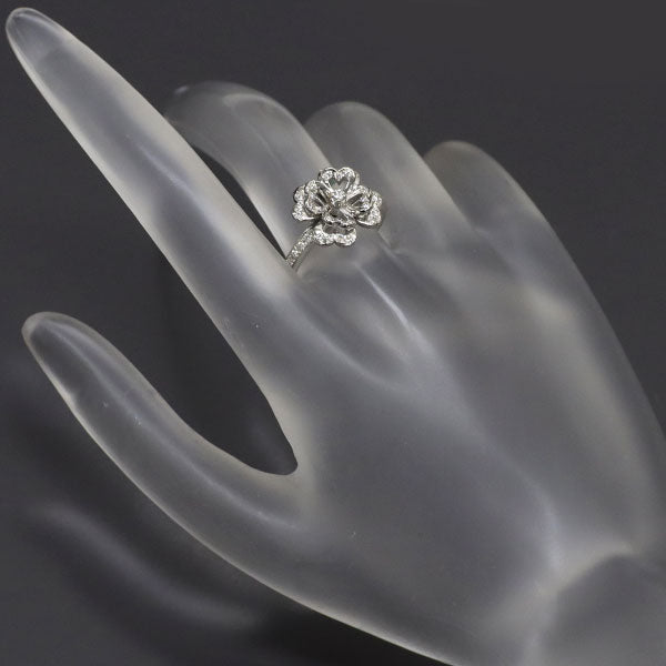 ヴァンドーム青山 Pt950 ダイヤモンド リング 0.24ct フラワー  