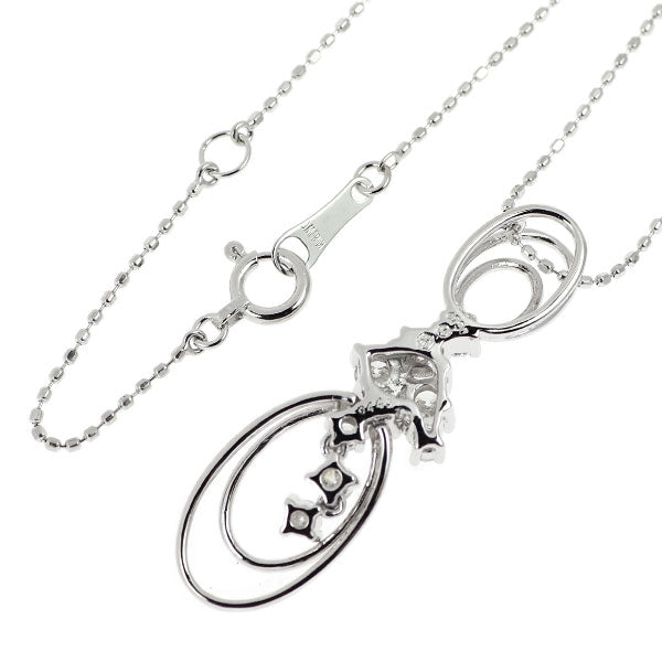 K18WG ダイヤモンド ペンダントネックレス 0.443ct