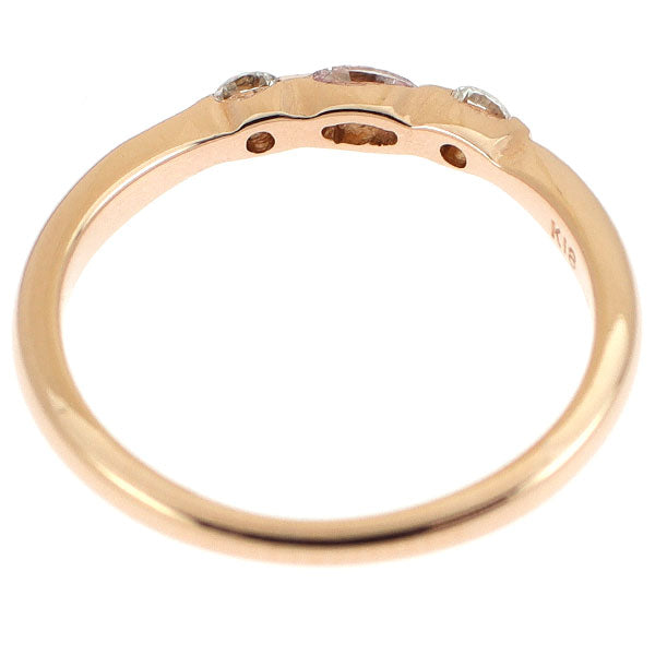 K18PG 天然ピンクダイヤモンド リング 0.068ct D0.07ct
