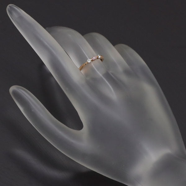 K18PG 天然ピンクダイヤモンド リング 0.068ct D0.07ct