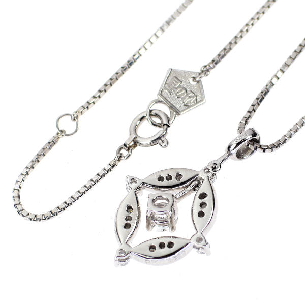 星の砂 Pt900/ Pt850 ダイヤモンド ペンダントネックレス 0.24ct D0.28ct