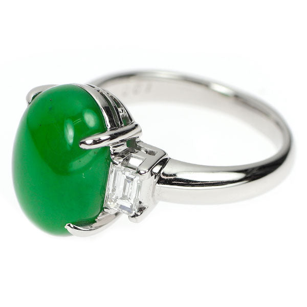 Pt900 翡翠 ダイヤモンド リング 8.84ct D0.61ct — セルビー