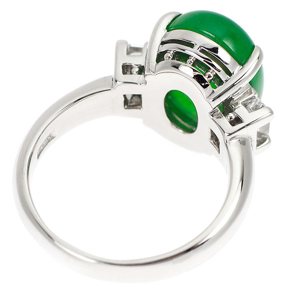 Pt900 プラチナリング 翡翠 ダイヤモンド 総重量9g 楽天市場】翡翠 4.74ct リング 16号 PT900 プラチナ 指輪