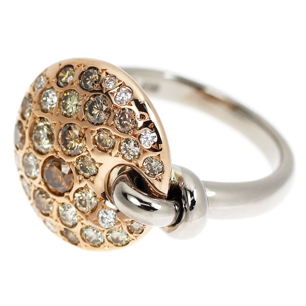カシケイ K18WG/PG ダイヤモンド リング 1.00ct メランジェ