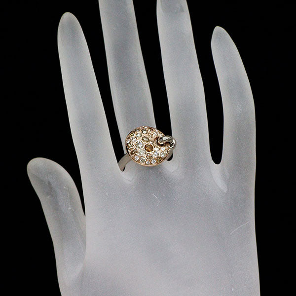 カシケイ K18WG/PG ダイヤモンド リング 1.00ct メランジェ