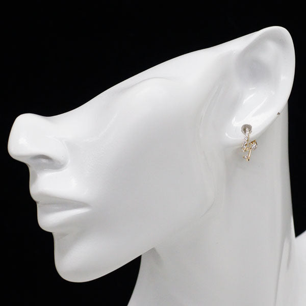 小寺智子 K18YG ダイヤモンド ピアス 0.41ct