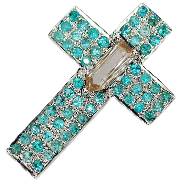 キ*ア様 K18天然パライバトルマリン　ダイヤ　ペンダントトップ 限定1点】パライバトルマリン/ダイヤモンド K18ネックレス(10月