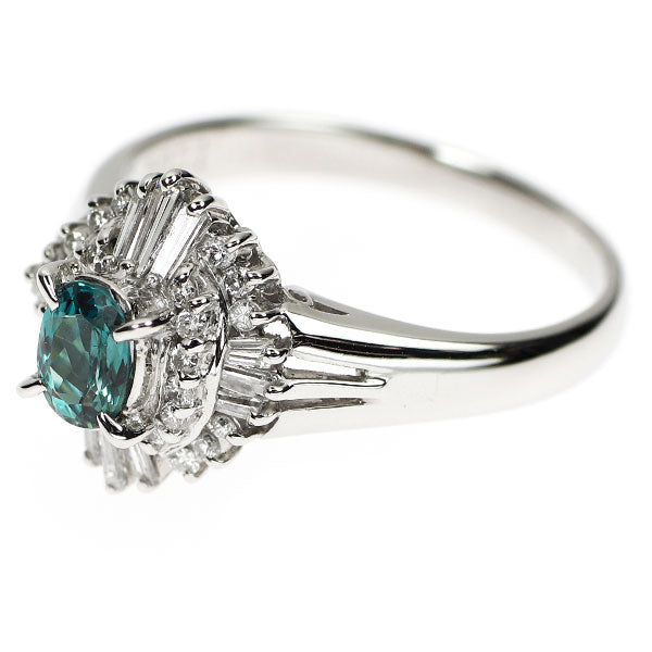 希少 Pt900 ロシア産 アレキサンドライト ダイヤモンド リング 0.41ct D0.31ct