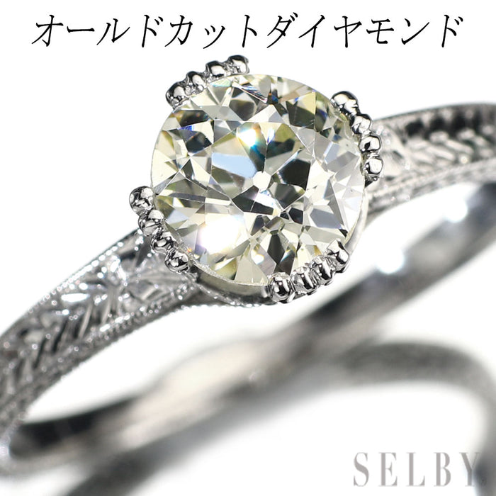Pt950 オールドカット ダイヤモンド リング アンティークリプロダクションジュエリー【ヒスコレ】