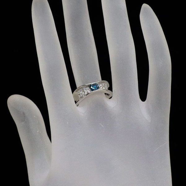 Pt900 ダイヤモンド リング TBD0.375ct D0.18ct
