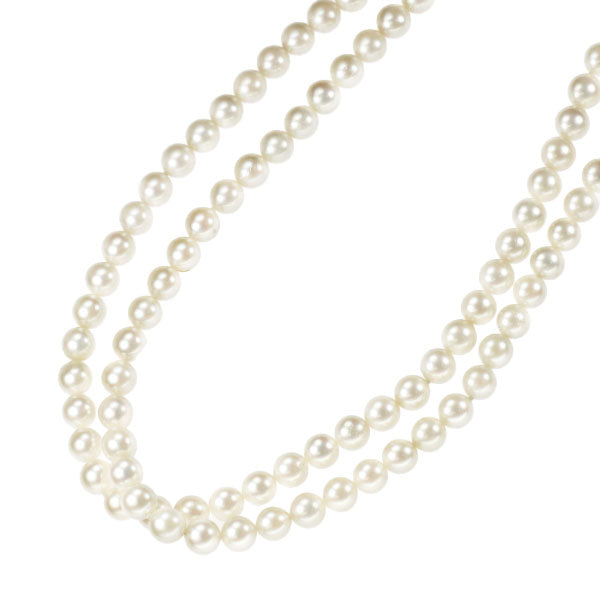 K18YG アコヤ 真珠/パール ロング ネックレス 径約 5.6-5.9mm 83cm