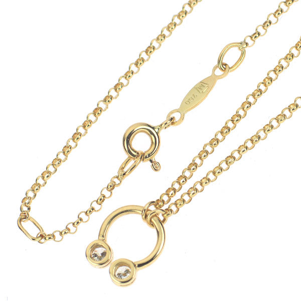 K18YG ダイヤモンド ペンダントネックレス 0.14ct