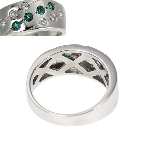 希少 Pt900 アレキサンドライト ダイヤモンド リング A0.22ct D0.25ct