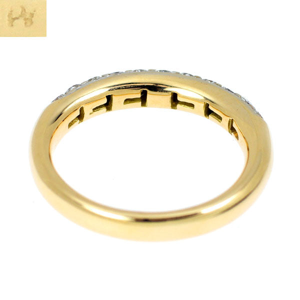 ポンテヴェキオ K18YG/WG ダイヤモンド リング 0.53ct ヴィンテージ刻印