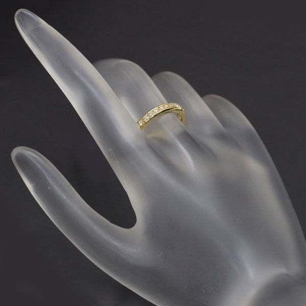 K18YG ダイヤモンド リング 0.20ct ハーフエタニティ