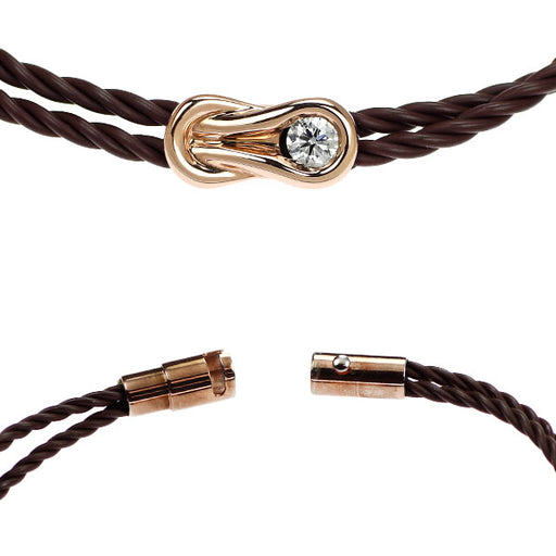 ◼️FOREVER MARKダイヤ&K18PGブレスレット◼️ フォーエバーマーク K18PG ダイヤモンド ブレスレット 0.16ct エン