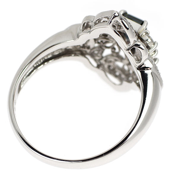 Pt900 バイカラートルマリン ダイヤモンド リング 0.84ct D0.30ct