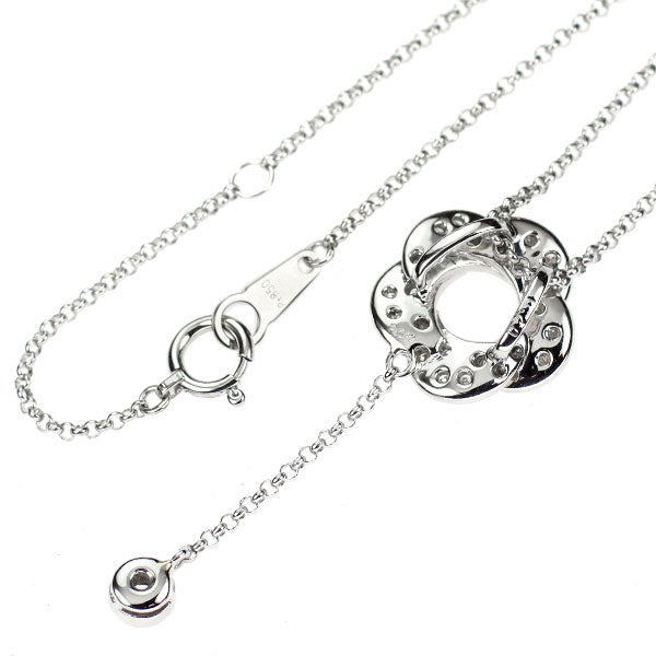 Pt900/Pt850 ダイヤモンド ペンダントネックレス 0.40ct フラワー