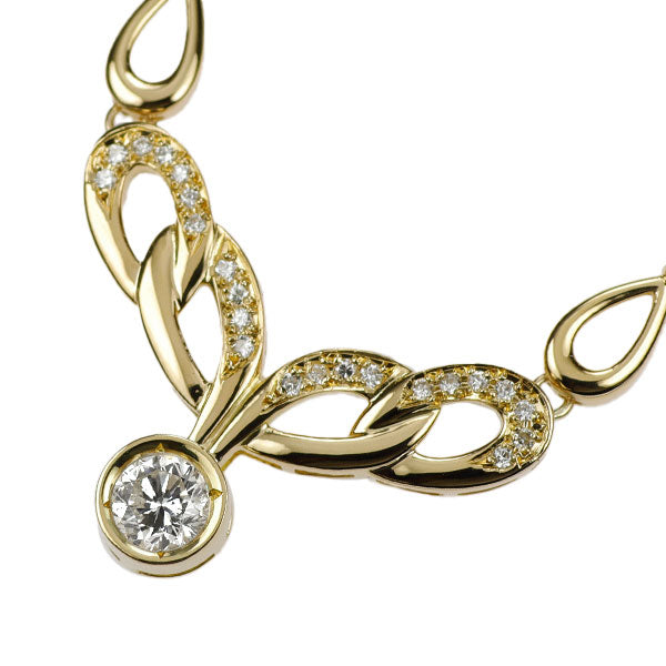 K18YG ダイヤモンド ペンダントネックレス 0.532ct D0.17ct