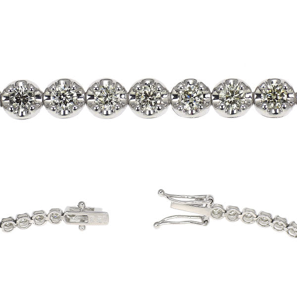 K18WG ダイヤモンド テニス ブレスレット 1.50ct