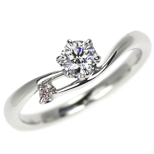 アイプリモ Pt950 ダイヤモンド 天然ピンクダイヤ リング 0.229ct D SI1 3EXHC PD0.01ct スピカ