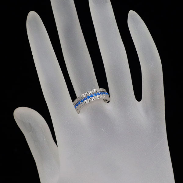 希少 Pt900 アウイナイト リング 0.21ct ハーフエタニティ