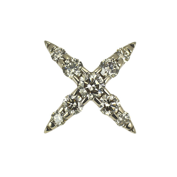 カシケイ K18BG ダイヤモンド ブローチ 0.50ct ネイキッド