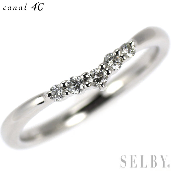 カナル4℃ Pt900 ダイヤモンド リング