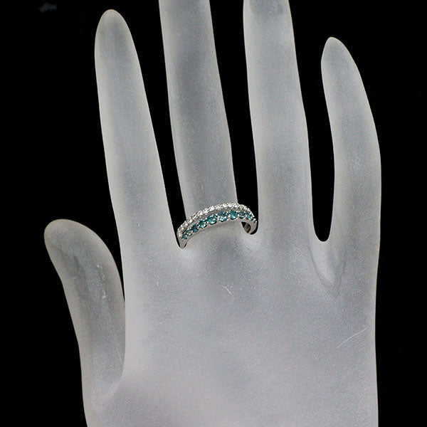 新品 希少 Pt950 アレキサンドライト ダイヤモンド リング 0.42ct D0.16ct【エスコレ】