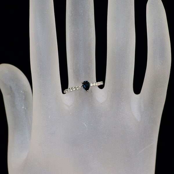 新品 Pt950 マダガスカル産 サファリン ダイヤモンド リング 0.217ct D0.04ct レアストーン【エスコレ】
