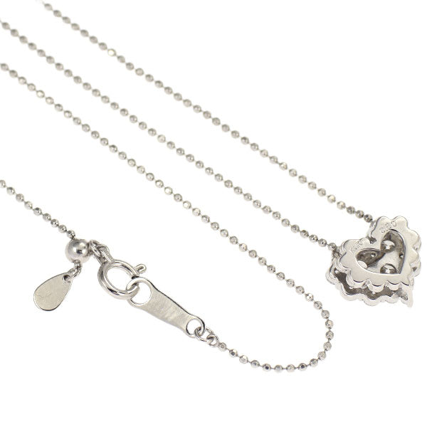 K18WG ダイヤモンド ペンダントネックレス 0.80ct ハート