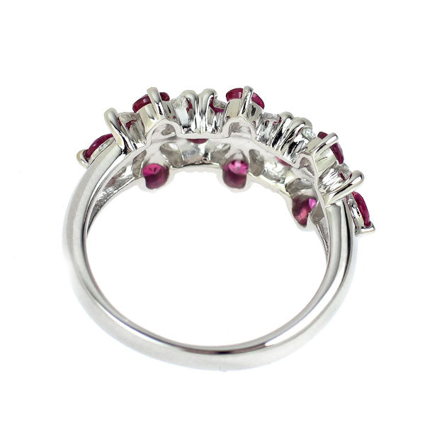 Pt900 ルビー ダイヤモンド リング 0.77ct D0.52ct — セルビー