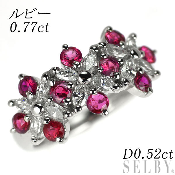 Pt900天然ダイヤ0.705ctリング Pt900 ダイヤモンド リング 1.00ct ハーフエタニティ — セルビー