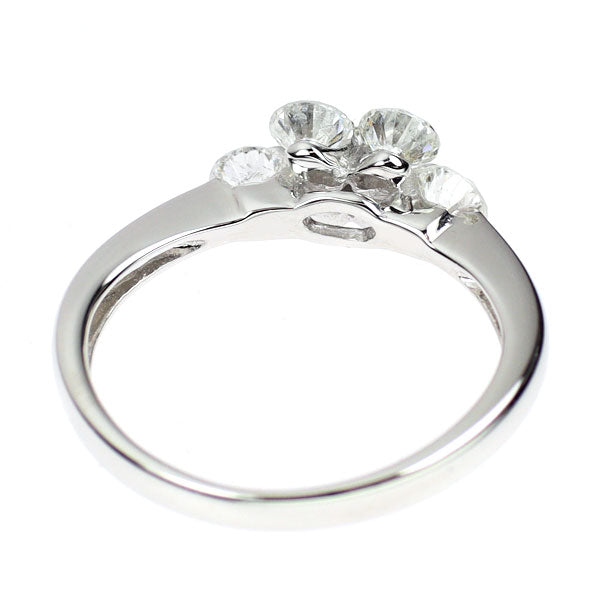 K18WG ダイヤモンド リング 0.90ct
