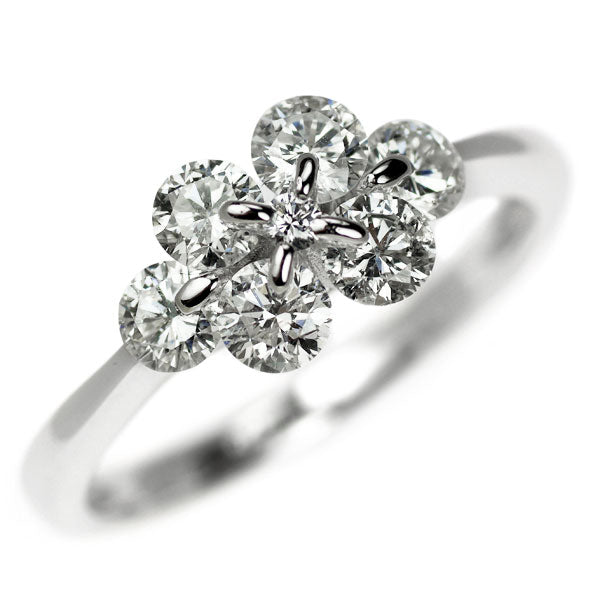 K18WG ダイヤモンド リング 0.90ct — セルビーオンラインストア