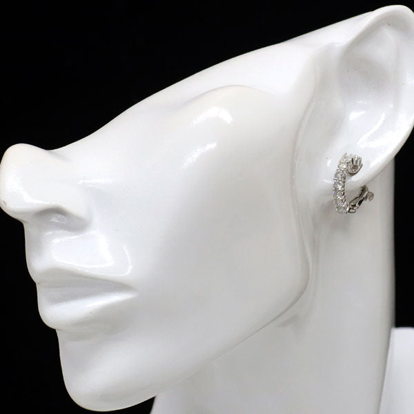 Pt900/ K14WG ダイヤモンド イヤリング 1.50ct  フープ
