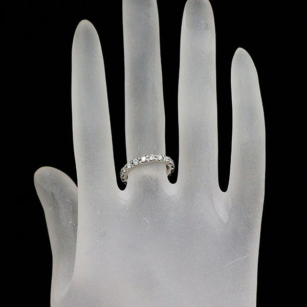 Pt900 ダイヤモンド リング 0.70ct フルエタニティ ピンキー