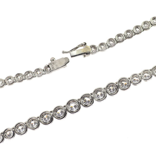Pt850 ダイヤモンド ネックレス 5.00ct テニス