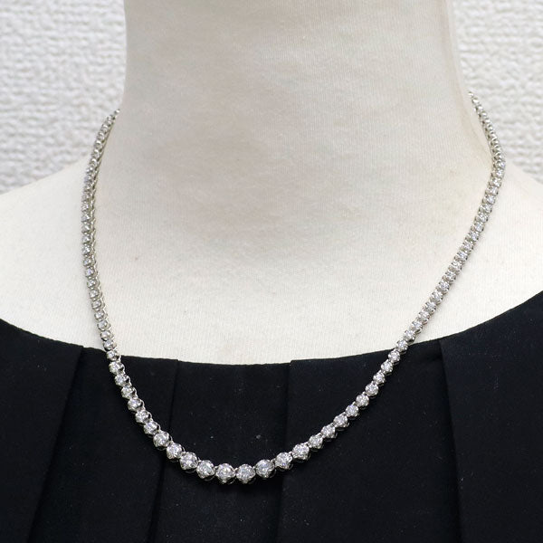 Pt850 ダイヤモンド ネックレス 5.00ct テニス