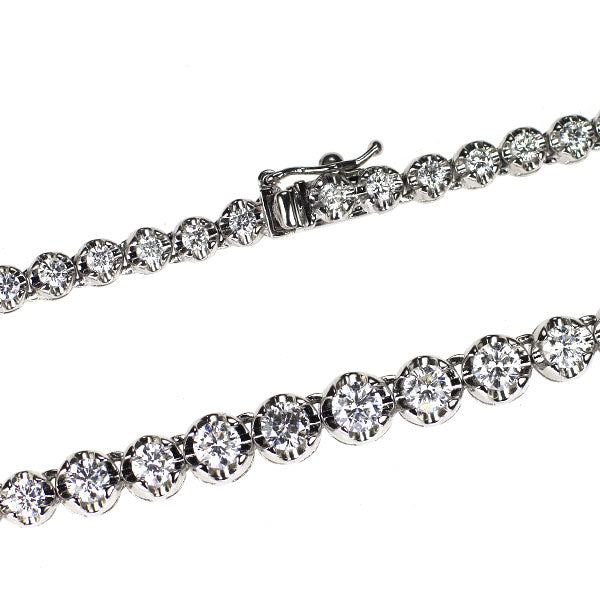 Pt850 ダイヤモンド ネックレス 5.00ct テニス