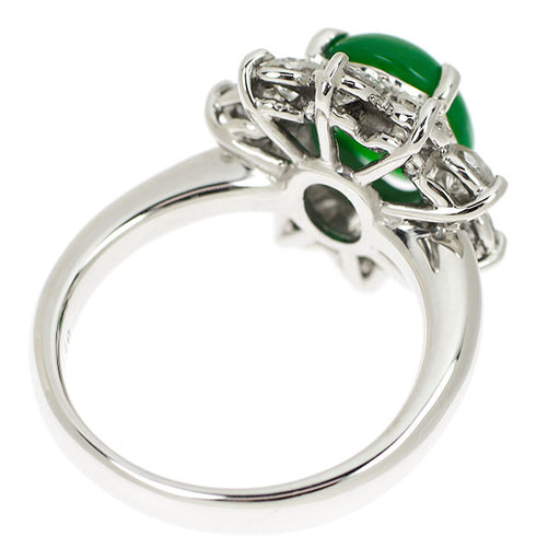 Pt900 翡翠 ダイヤモンド リング 2.83ct D1.18ct — セルビーオンライン
