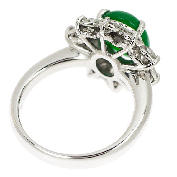 Pt900 翡翠 ダイヤモンド リング 2.83ct D1.18ct — セルビーオンライン