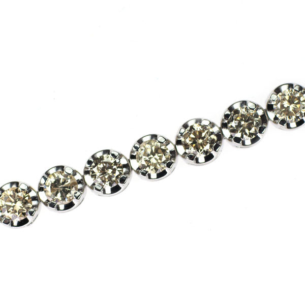K18WG ダイヤモンド ブレスレット 7.00ct テニス — セルビーオンライン